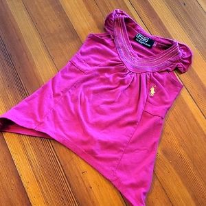Polo shirt, deep magenta